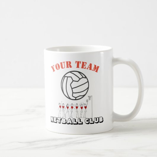De Gepersonaliseerde Naam van het Team van de Ball Koffiemok (Rechts)