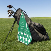 De gepersonaliseerde NIGERIA FLAG Swing Unto the L Golfhanddoek (Groen)