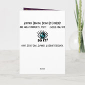 (De Gepersonaliseerde) Paars van Pasen van Feestdagen Kaart (Achterkant)