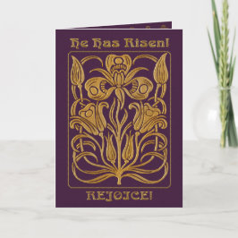 (De Gepersonaliseerde) Paars van Pasen van Feestdagen Kaart