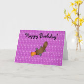 De gepersonaliseerde paarse bellen van kaart (Gele Bloem)