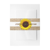 De gepersonaliseerde Plattelander van de Jute van Uitnodigingen Wikkel (Voorkant Voorbeeld)