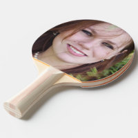 De gepersonaliseerde racket van het fotopingpong
