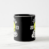 De gepersonaliseerde Reeks van de Ball van de Spel Tweekleurige Koffiemok (Center)