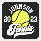 De gepersonaliseerde Reeks van de Ball van de Spel Vierkante Sticker (Voorkant)