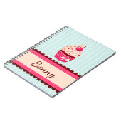 De gepersonaliseerde Roze Blauwe Achtergrond van Notitieboek (Linkerzijde)