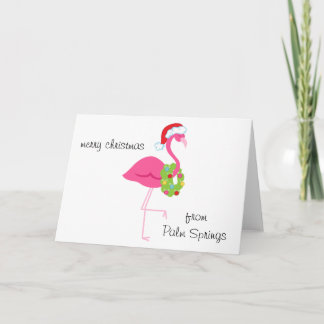 De gepersonaliseerde Roze Kerstkaart van de Feestdagen Kaart
