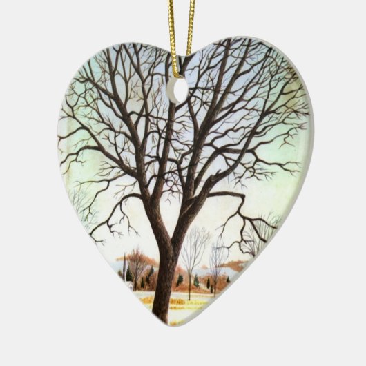 De gepersonaliseerde Scène van de Sneeuw van het Keramisch Ornament (Links)