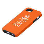 De gepersonaliseerde Sinaasappel van de Jouw tekst Case-Mate iPhone Case (Onderkant)