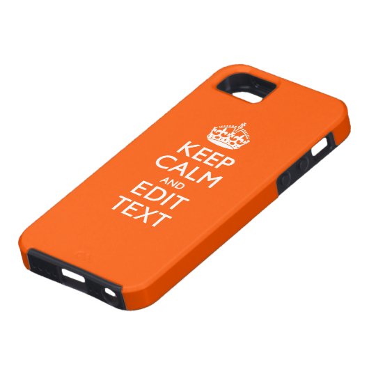 De gepersonaliseerde Sinaasappel van de Jouw tekst Case-Mate iPhone Case (Onderkant)