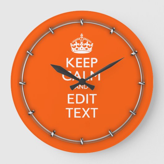 De gepersonaliseerde Sinaasappel van de Jouw tekst Grote Klok (Voorkant)