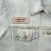 De gepersonaliseerde Sjabloon van de Hout kijkt Ve Naamplaatje (In situ)