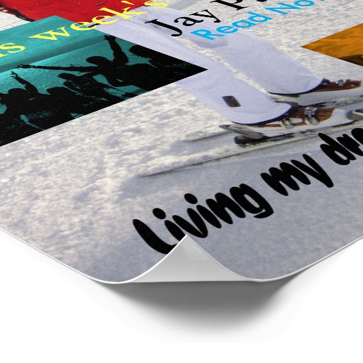 De gepersonaliseerde Sjabloon van het Hoesje van h Poster (Hoek)