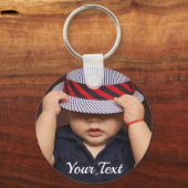 De gepersonaliseerde Sleutelhanger van de Button v (Voorkant)