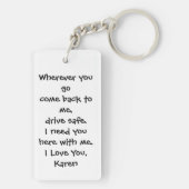 De gepersonaliseerde Sleutelhanger van de Foto met (achterkant)