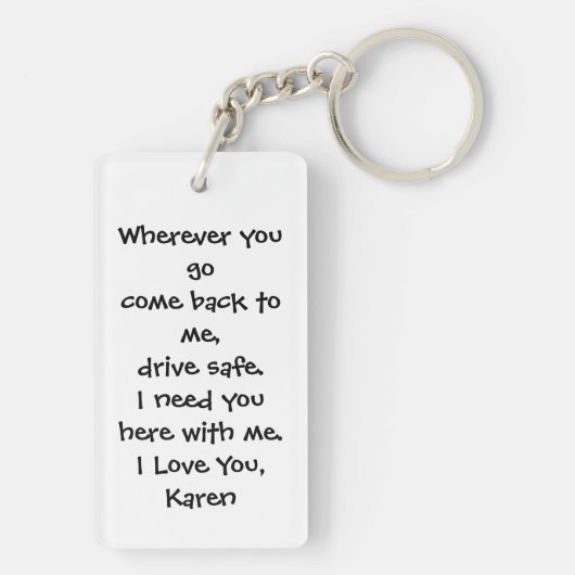 De gepersonaliseerde Sleutelhanger van de Foto met (achterkant)