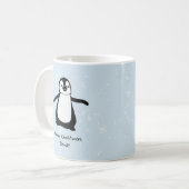 De gepersonaliseerde Sneeuw van Kerstmis van de Koffiemok (Voorkant links)