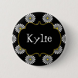 De gepersonaliseerde Speld van de Naam van de Ronde Button 5,7 Cm
