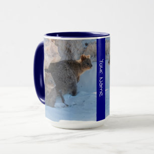 De gepersonaliseerde Stomme en Tevreden Quokkas op Mok