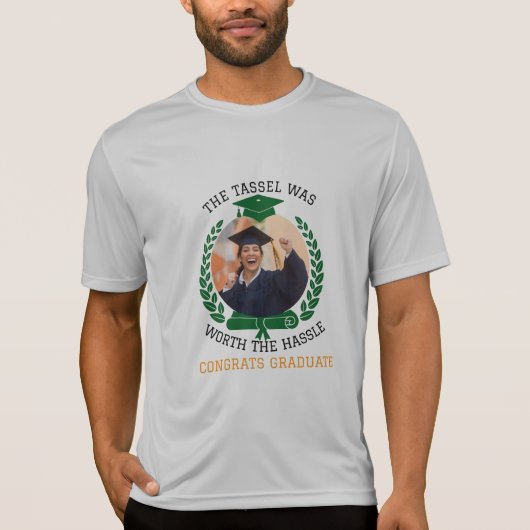 De gepersonaliseerde tasel was de moeite waard de  t-shirt (Voorkant)