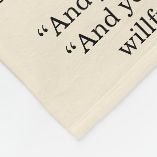 De gepersonaliseerde Tekst van het Citaat van het  Fleece Deken (Hoek)