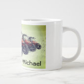 De gepersonaliseerde Tractors van het Rode Boerder Grote Koffiekop (Rechts)