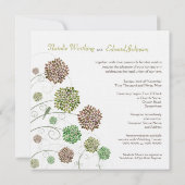 De Gepersonaliseerde Uitnodiging van de Dahlia van (Achterkant)