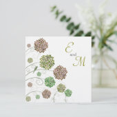 De Gepersonaliseerde Uitnodiging van de Dahlia van (Staand voorkant)