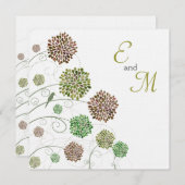 De Gepersonaliseerde Uitnodiging van de Dahlia van (Voorkant / Achterkant)