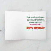 De gepersonaliseerde Verjaardag van 12 éénjarigen Kaart (Binnen)