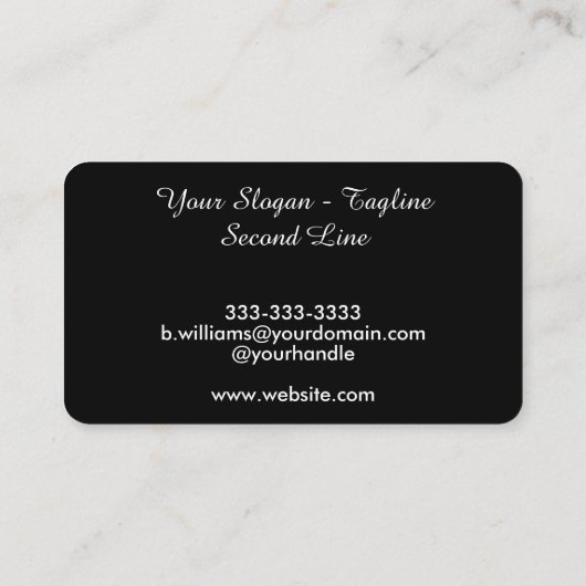 De gepersonaliseerde Visitekaartjes van het Bedrij (Achterkant)