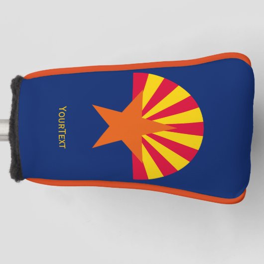 De gepersonaliseerde Vlag van de Staat van Arizona Golfheadcover (Voorkant)