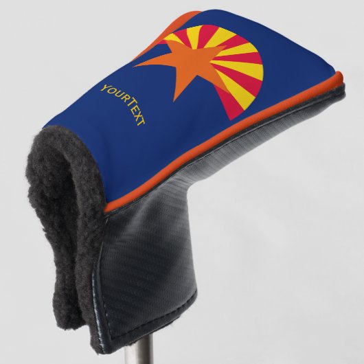 De gepersonaliseerde Vlag van de Staat van Arizona Golfheadcover (3/4 voorkant)