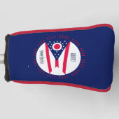 De gepersonaliseerde Vlag van de Staat van Ohio Golfheadcover (Voorkant)