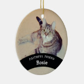 De gepersonaliseerde Vriend van het Pet voegt Naam Keramisch Ornament (Rechts)