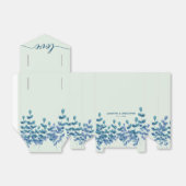 De gepersonaliseerde Waterverf verlaat Groen Blauw Bedankdoosjes (Uitgevouwen)