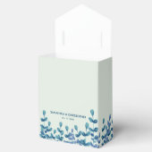 De gepersonaliseerde Waterverf verlaat Groen Blauw Bedankdoosjes (Geopend)