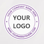 De gepersonaliseerde Website van de Naam van de Lo Labels (Design 1)