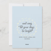 De gepersonaliseerde Witte Lichten van de Vakantie Feestdagenkaart (Achterkant)