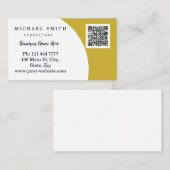 De gepersonaliseerde Zaken van de Code QR van de D Visitekaartje (Voorkant / Achterkant)