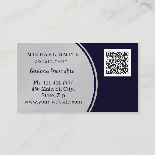 De gepersonaliseerde Zaken van de Code QR van de D Visitekaartje (Voorkant)