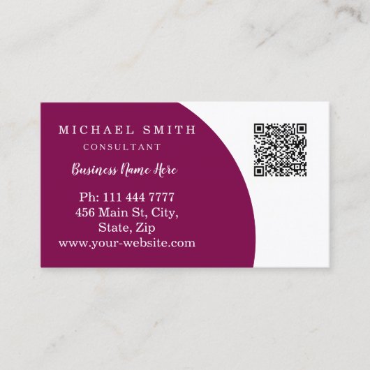 De gepersonaliseerde Zaken van de Code QR van de D Visitekaartje (Voorkant)