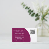 De gepersonaliseerde Zaken van de Code QR van de D Visitekaartje (Staand voorkant)