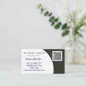 De gepersonaliseerde Zaken van de Code QR van de D Visitekaartje (Staand voorkant)