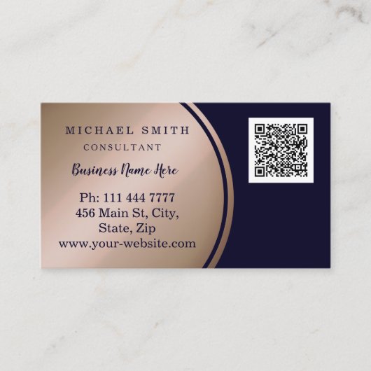 De gepersonaliseerde Zaken van de Code QR van de D Visitekaartje (Voorkant)