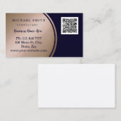 De gepersonaliseerde Zaken van de Code QR van de D Visitekaartje (Voorkant / Achterkant)