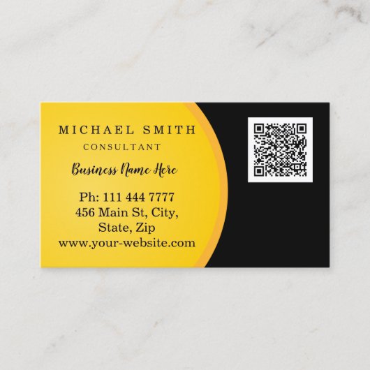 De gepersonaliseerde Zaken van de Code QR van de D Visitekaartje (Voorkant)