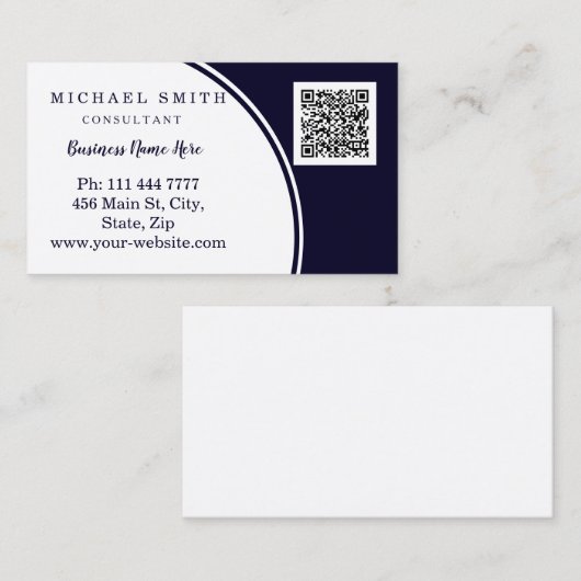 De gepersonaliseerde Zaken van de Code QR van de D Visitekaartje (Voorkant / Achterkant)