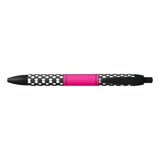 De gepersonaliseerde Zwarte en Roze Pen van de (Achterkant)