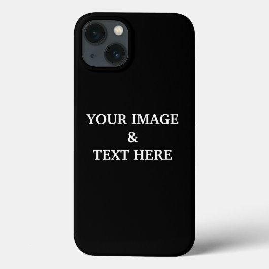 De gepersonaliseerde Zwarte van de Douane Uw Eigen Case-Mate iPhone Case (Achterkant)